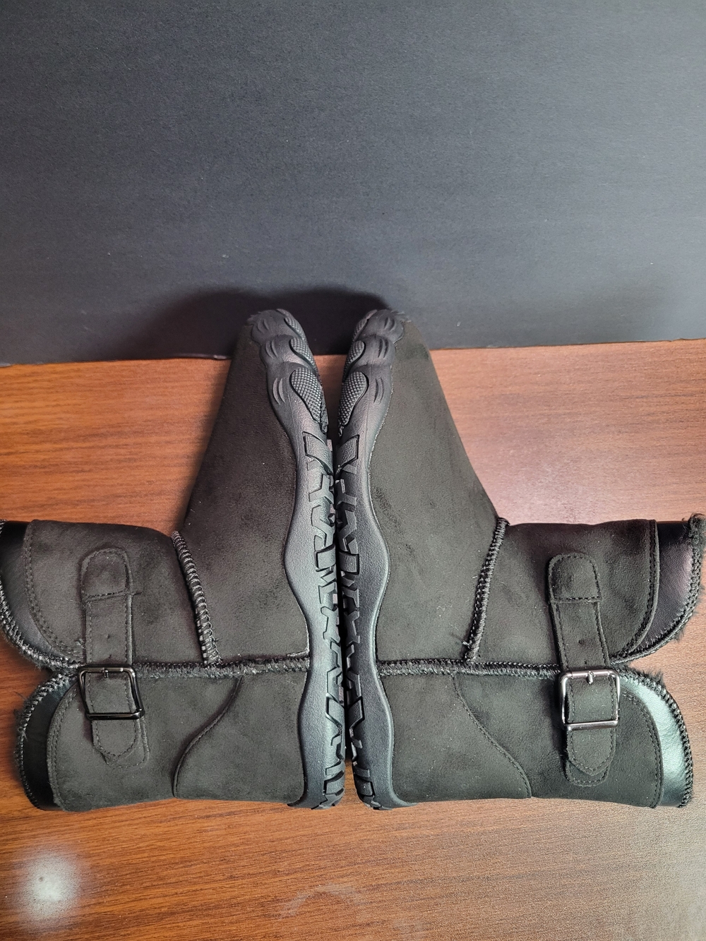 New Barefoot Winter Boots Black Faux Fur Minimalist Wome's EU 39 US 8 - Picture 4 of 8